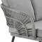 Manhattan Comfort Riviera Rope Wicker 4-Piece 5 Seater Patio Conversation Set with Cushions in Grey OD-CV015-GY - alternate 4